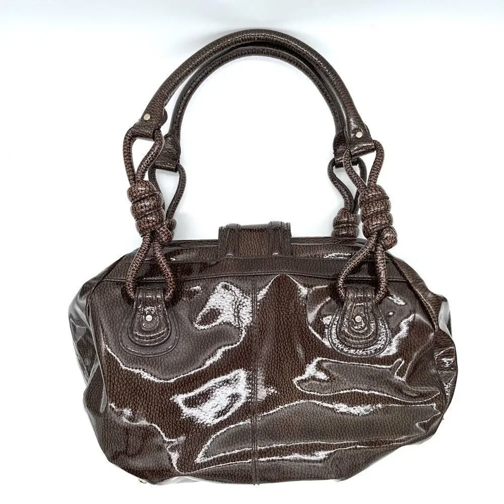 Loeffler Randall Pebbled Patent Doctor Satchel Bag